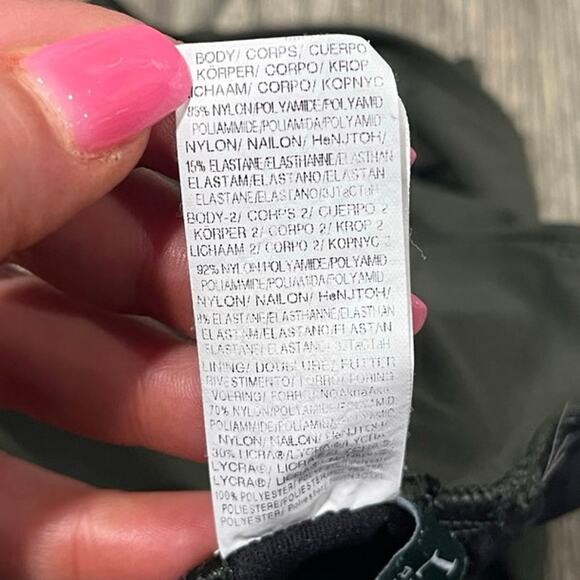 Lauren Ralph Lauren Beach Club Ruffle Surplice One Piece Swimsuit Olive Size 16 - Picture 4 of 5